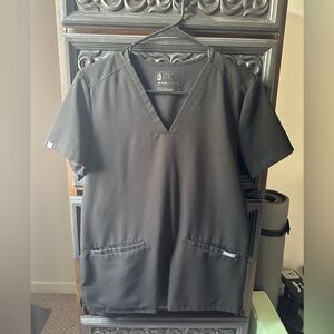 Figs Casma Scrub Top size XS—Black